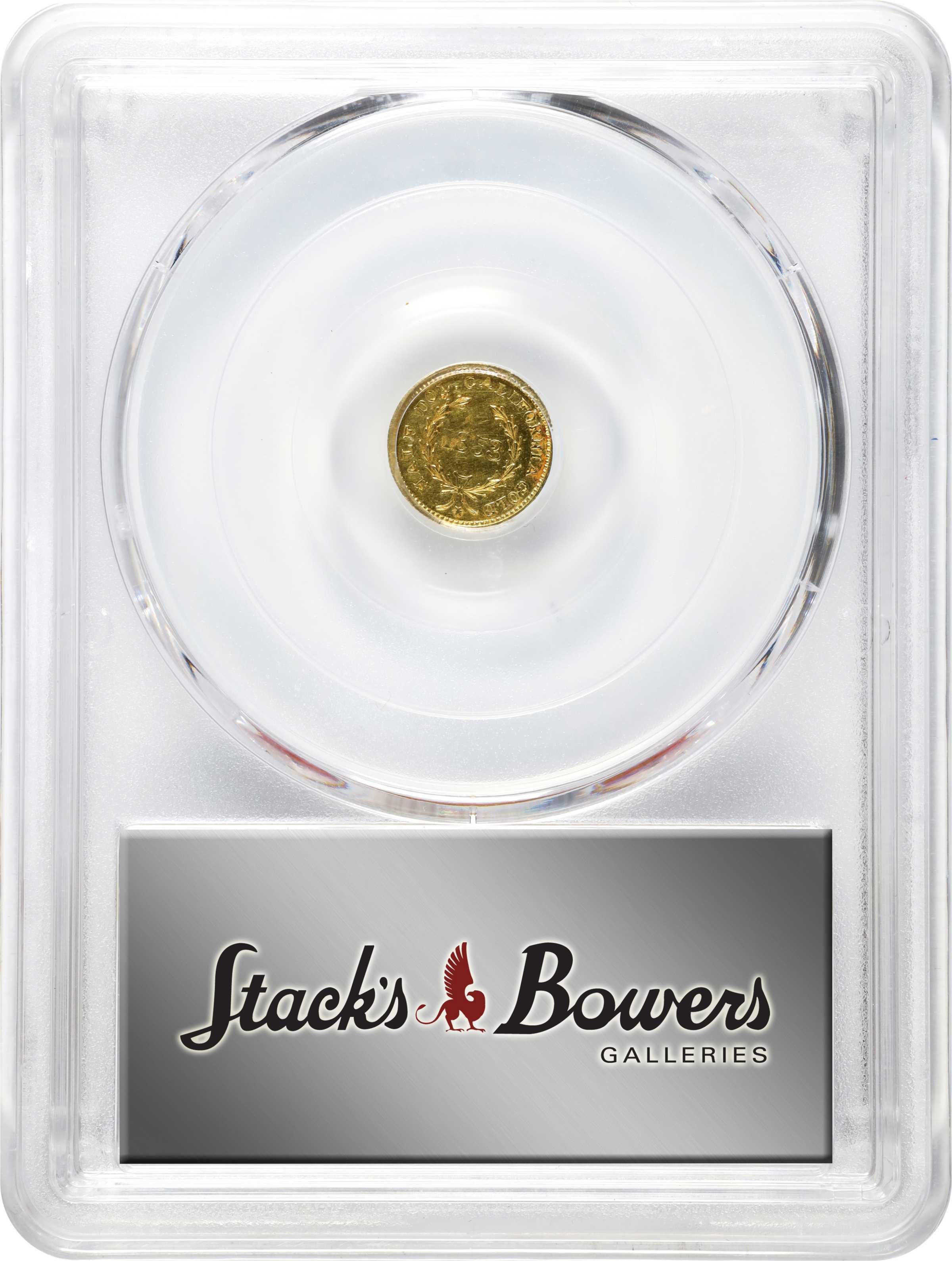 image for: 1853 Round 50 Cents. BG-429. Rarity-4-. Liberty Head. MS-62 (PCGS).