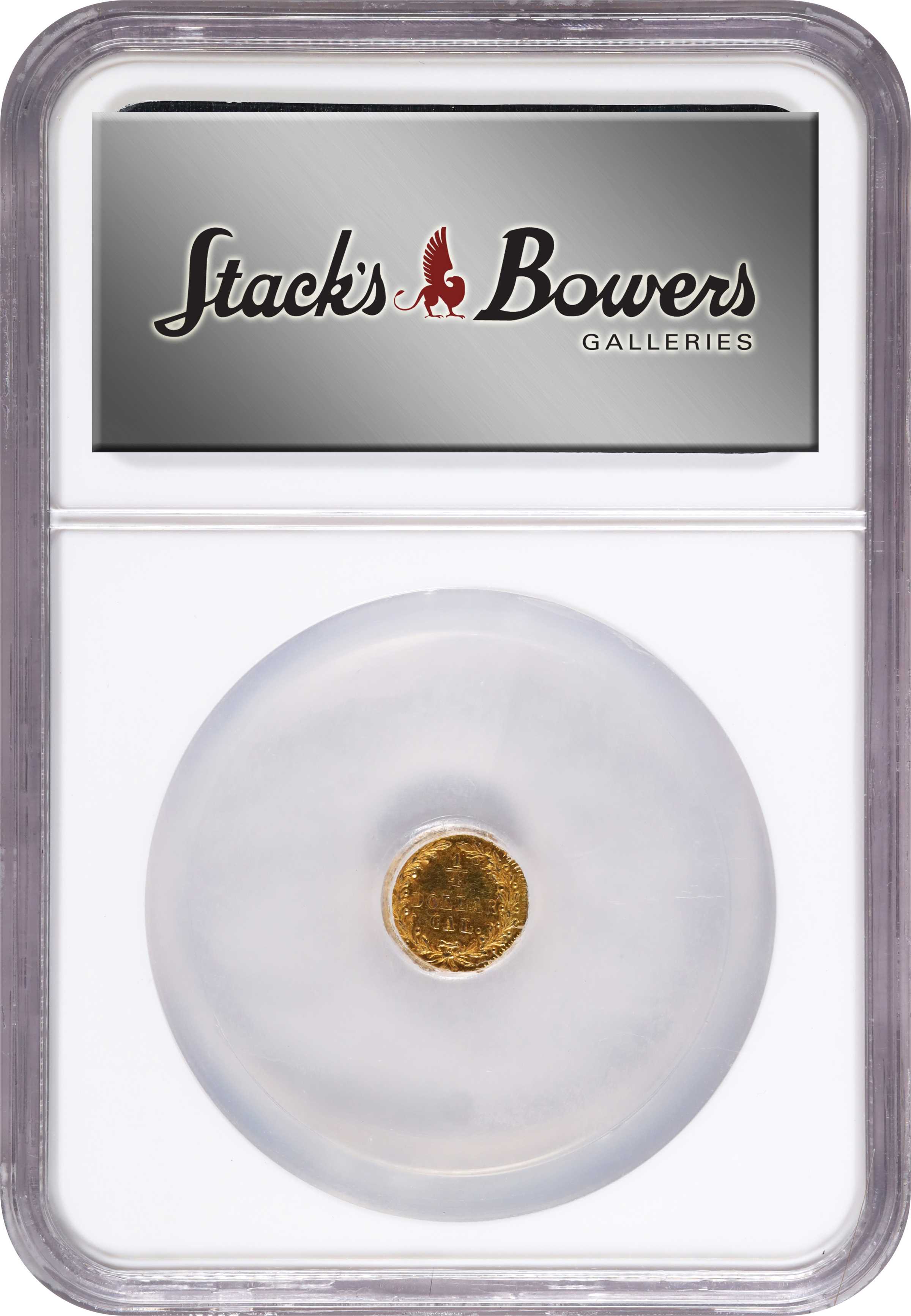 image for: 1872/1 Octagonal 25 Cents. BG-790. Rarity-3. Indian Head. MS-62 (NGC).