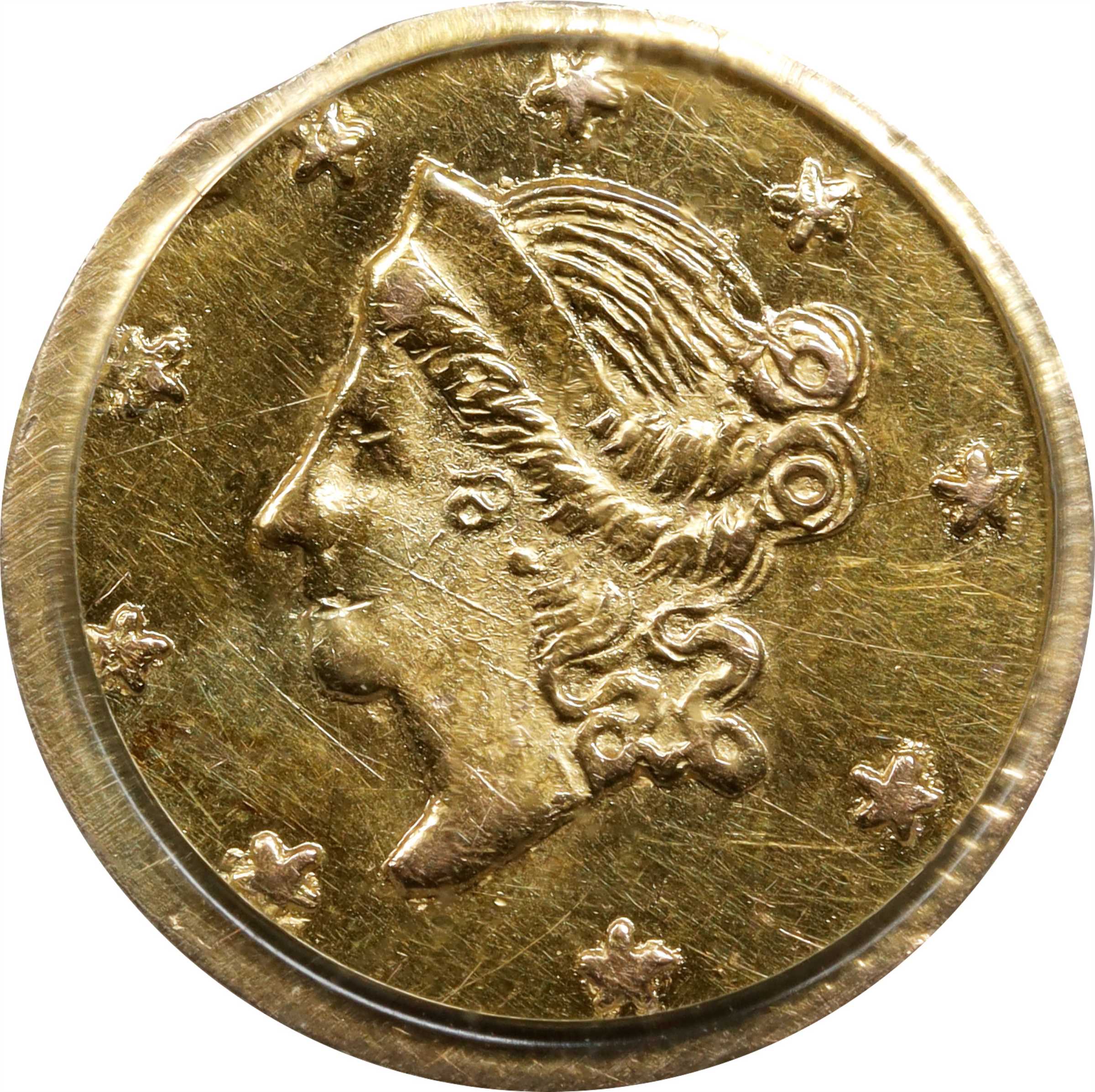 image for: 1865 Round 50 Cents. BG-1005. Rarity-5-. Liberty Head. MS-62 (PCGS).