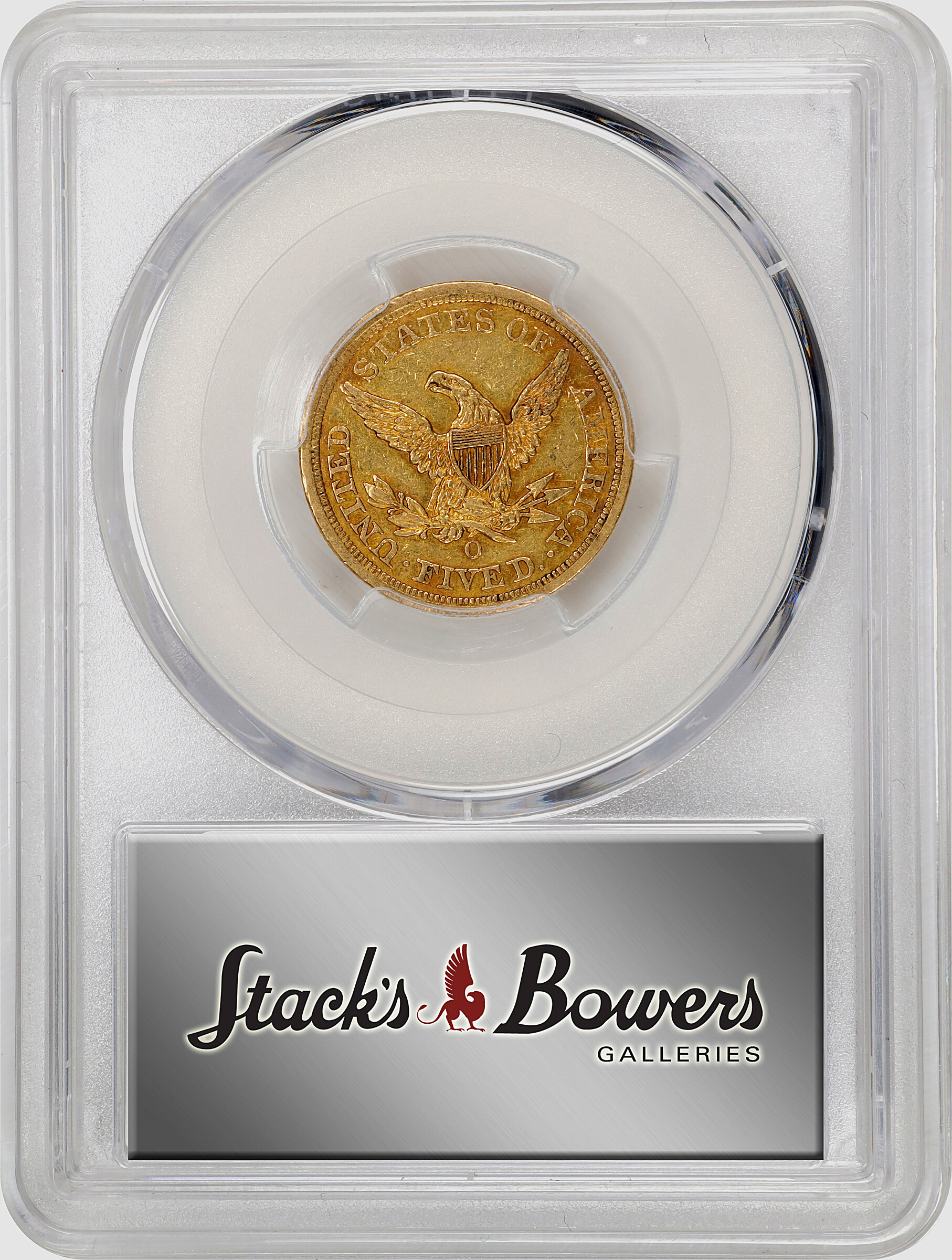 image for: 1856-O Liberty Head Half Eagle. Winter-1, the only known dies. AU-50 (PCGS).