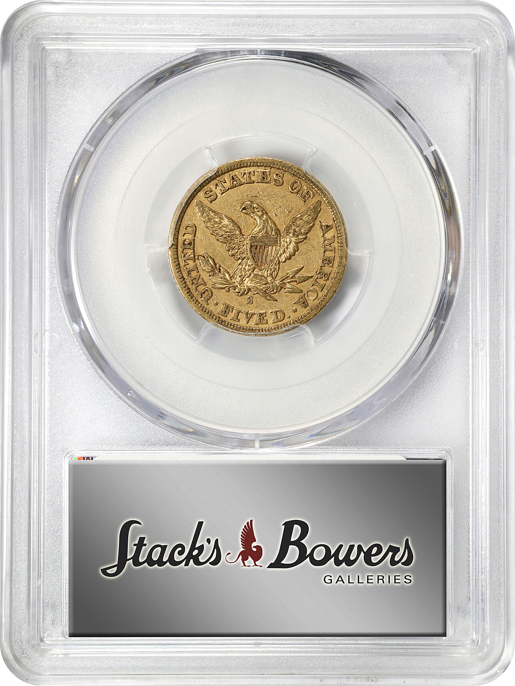 image for: 1858-S Liberty Head Half Eagle. AU-50 (PCGS). CAC.