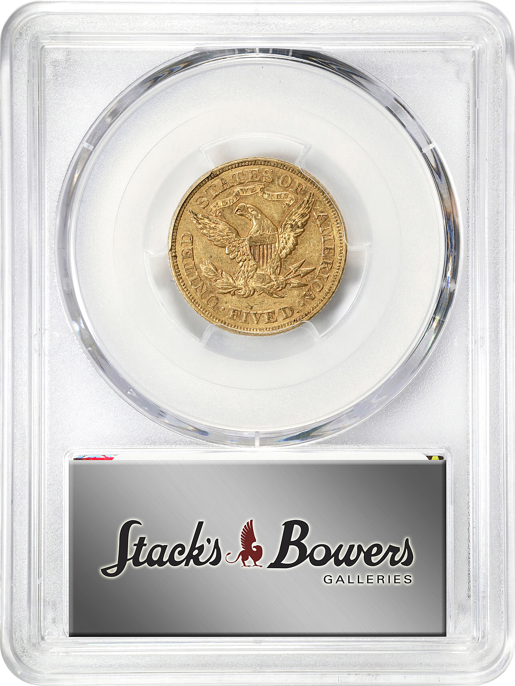 image for: 1876 Liberty Head Half Eagle. AU-53 (PCGS). CAC.