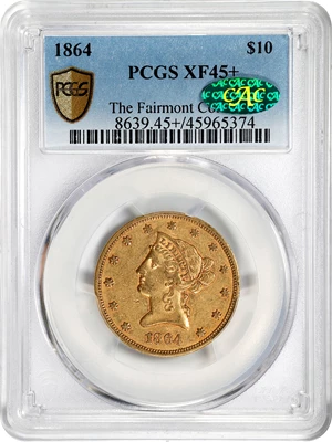 image for: 1864 Liberty Head Eagle. EF-45+ (PCGS). CAC.