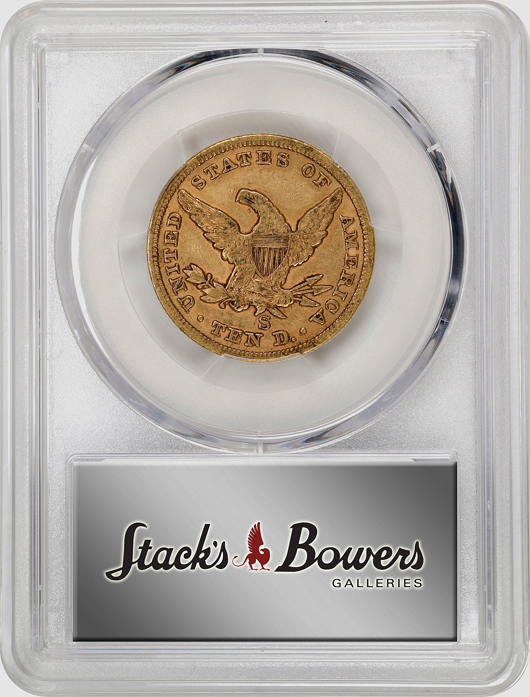 image for: 1865-S Liberty Head Eagle. AU-50 (PCGS).
