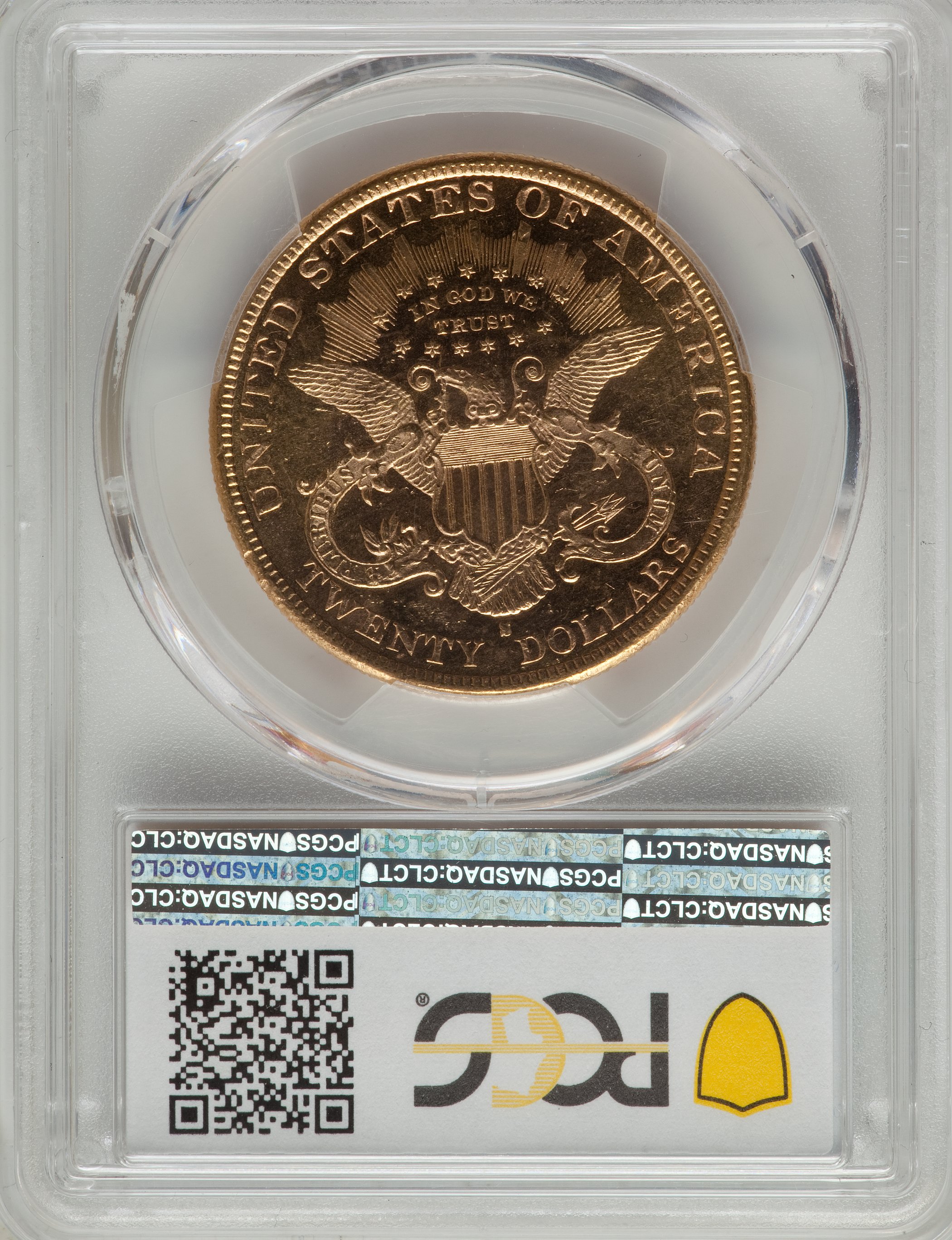 image for: 1889-S $20 MS62+ Prooflike PCGS. CAC....