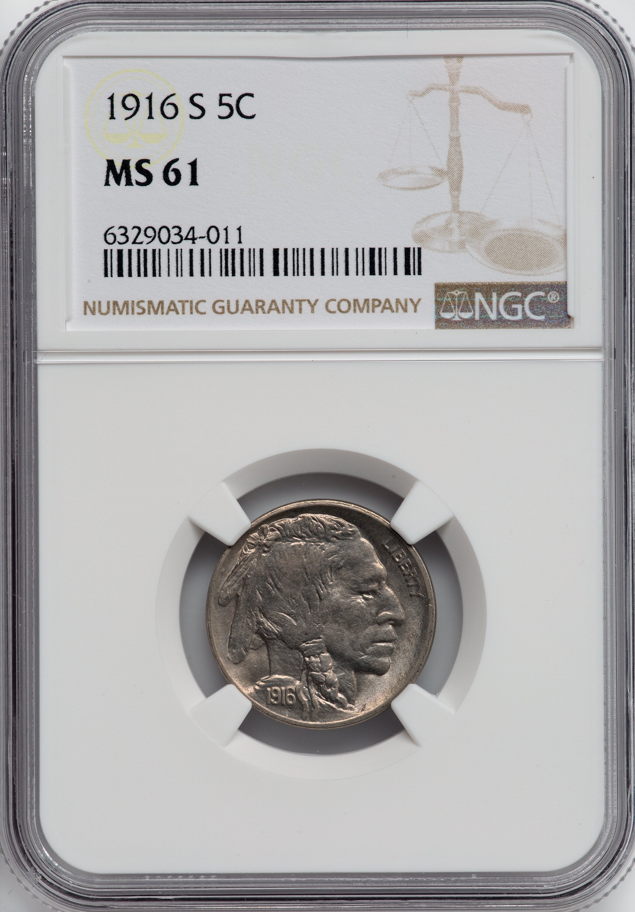 1916-S 5c MS61 thumbnail 4