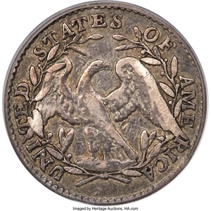 image for: 1794 H10C V-3, LM-3, R.4, Fine 12 PCGS. CAC....