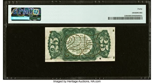 image for: Retained Obstruction Error Fr. 1299 25¢ Third Issue PMG Extremely Fine 40....