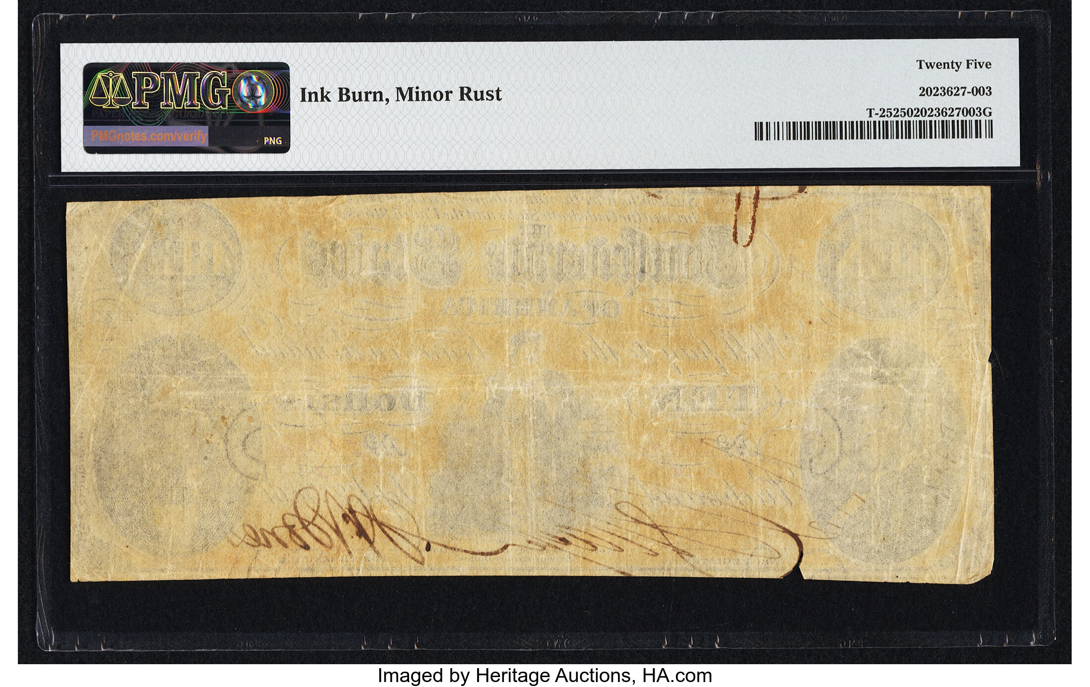 image for: T25 $10 1861 PF-2 Cr. 169 PMG Very Fine 25....