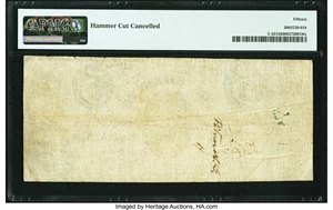 image for: T33 $5 1861 PF-8 Cr. 255Ba PMG Choice Fine 15 HC....