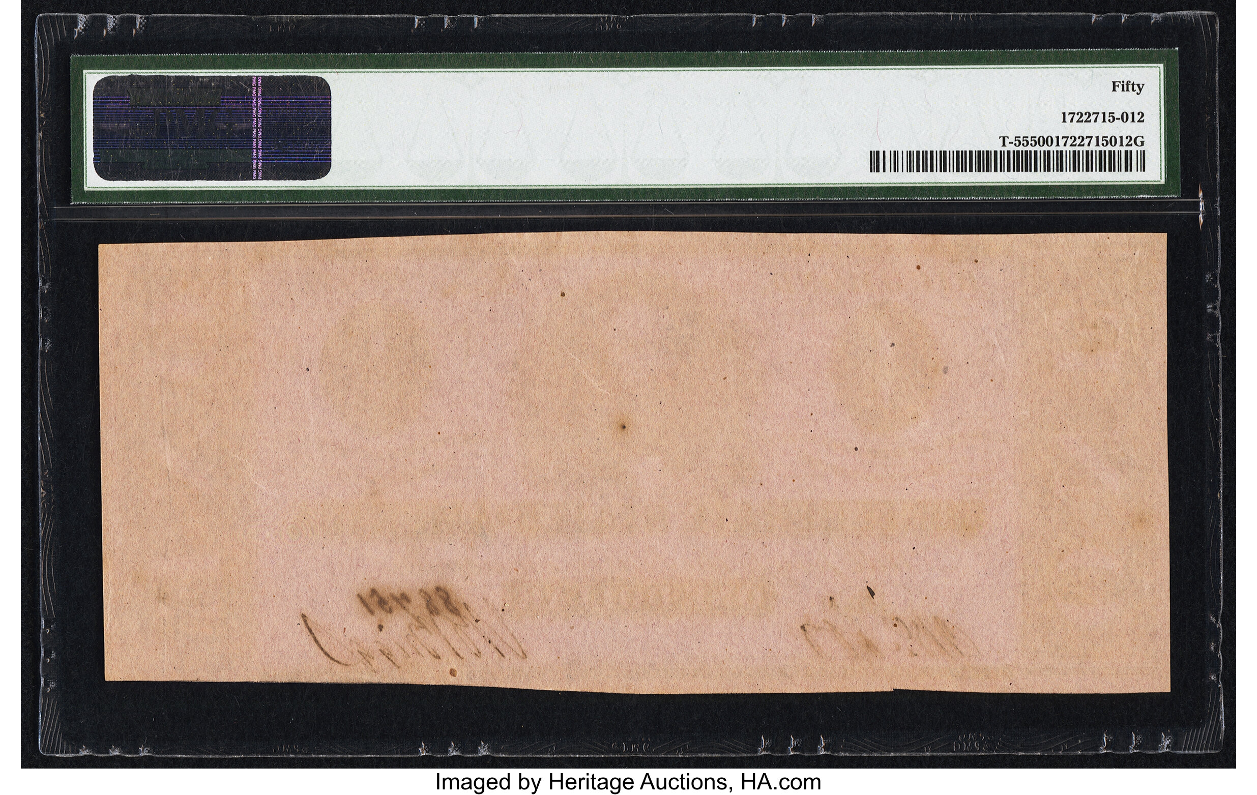 image for: T55 $1 1862 PF-7 Cr. 398 PMG About Uncirculated 50....