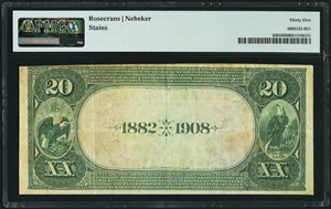 image for: Stevens Point, WI - $20 1882 Date Back Fr. 550 The Citizens National Bank Ch. # (M)4912 PMG Choice Very Fine 35....