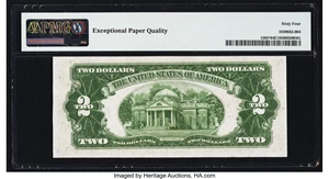 image for: Fr. 1505* $2 1928D Legal Tender Star Note. PMG Choice Uncirculated 64 EPQ....