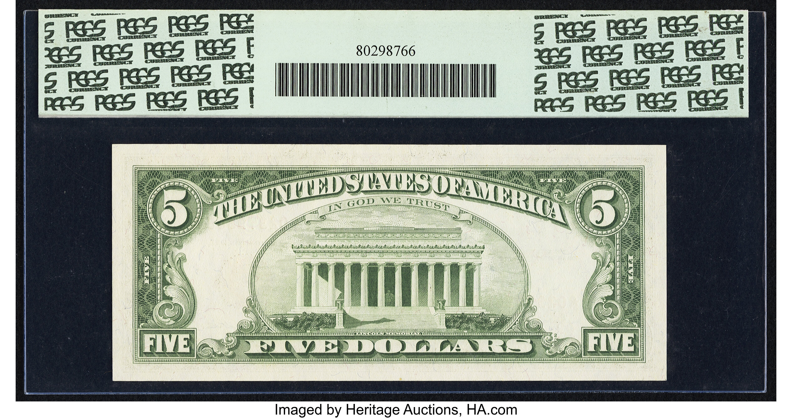 image for: Fr. 1536* $5 1963 Legal Tender Star Note. PCGS Superb Gem New 67PPQ....