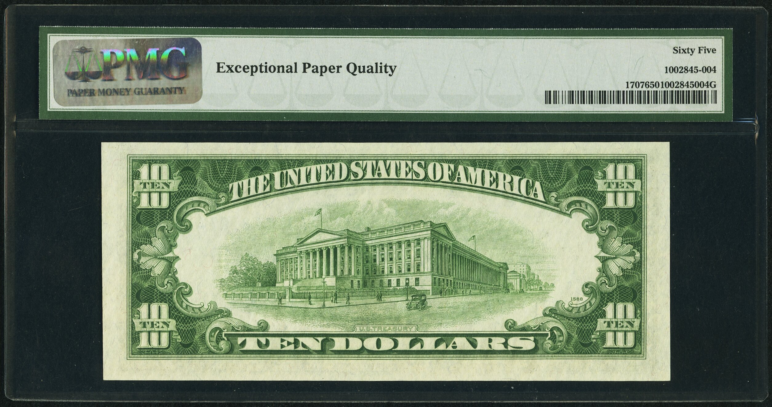 image for: Fr. 1707 $10 1953A Silver Certificate. PMG Gem Uncirculated 65 EPQ....