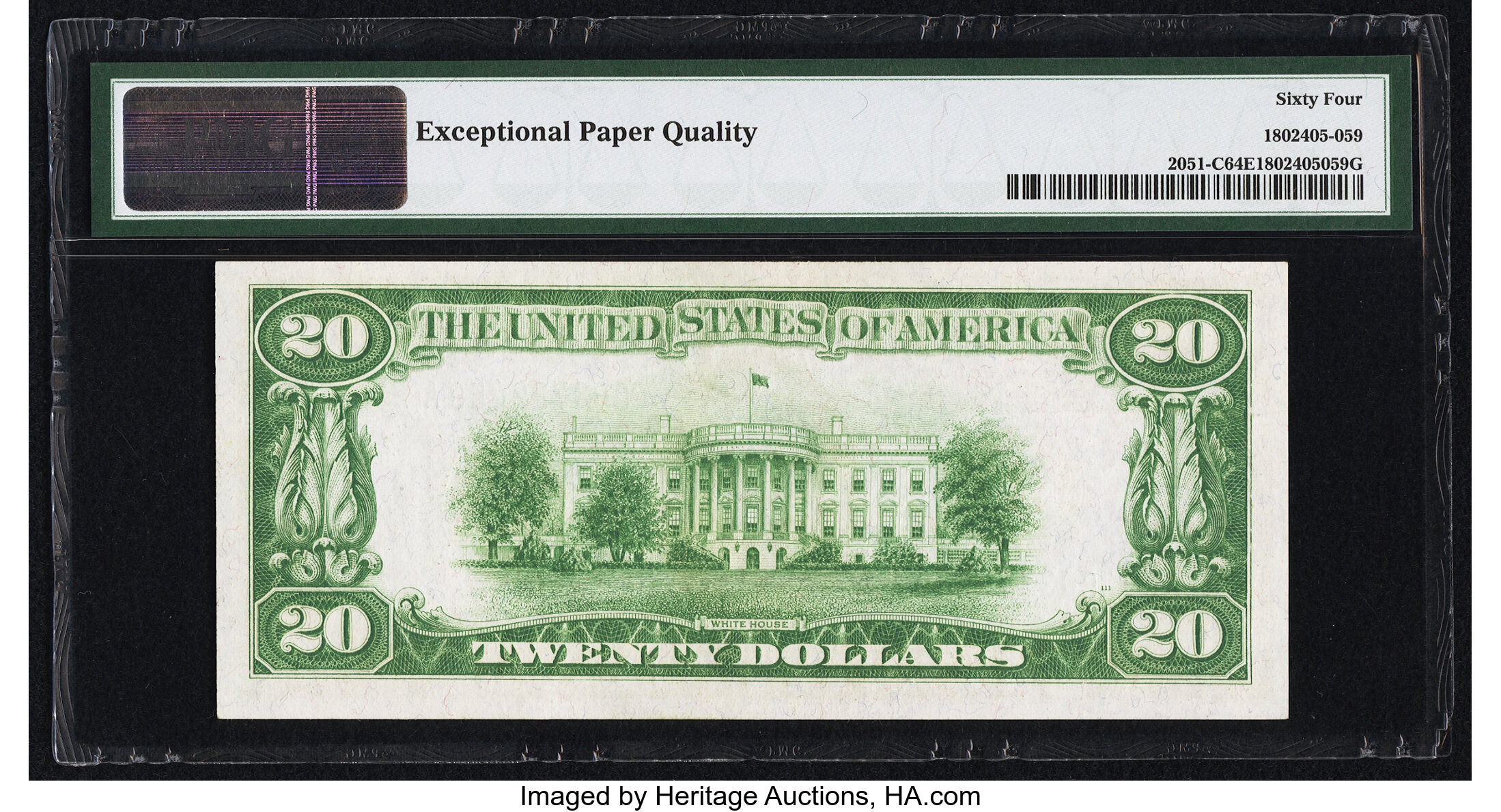 image for: Fr. 2051-C $20 1928A Federal Reserve Note. PMG Choice Uncirculated 64 EPQ....