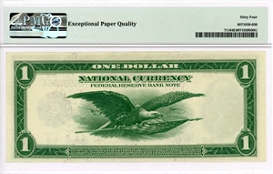 image for: FR. 711 1918 $1 Federal Reserve Banknote New York PMG Choice UNC 64 EPQ