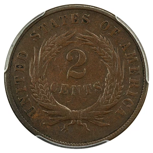image for: 1872 2c PCGS F12 (DDO FS-101)