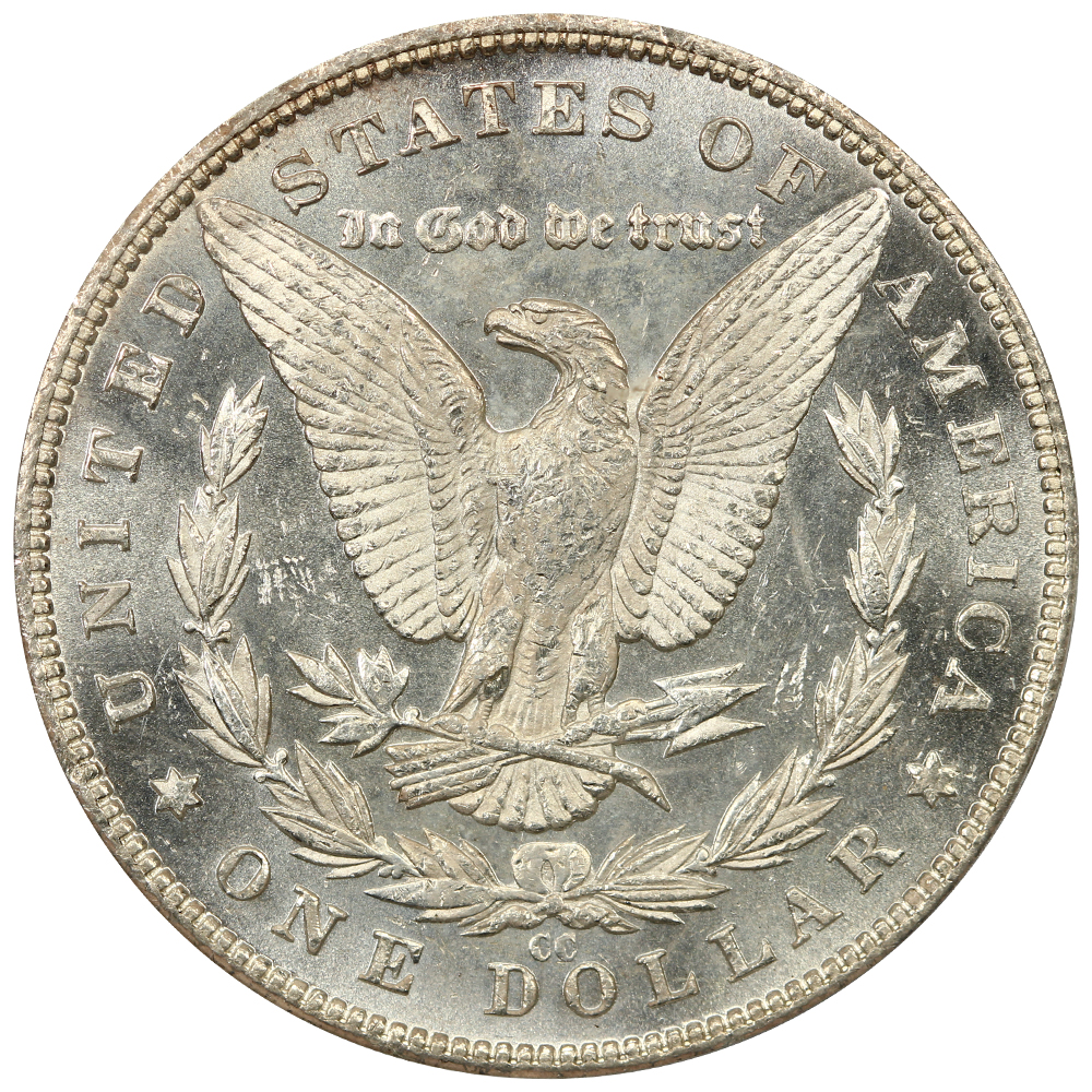 image for: 1893-CC $1 PCGS MS62 PL (OGH)
