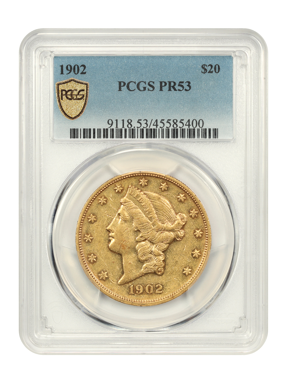 image for: 1902 $20 PCGS Proof 53