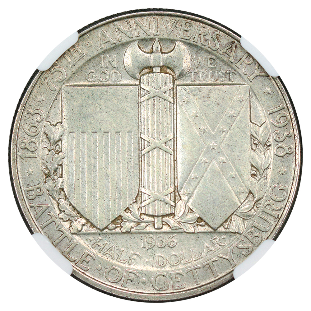 1936 50c Gettysburg XF45 CAC thumbnail 14