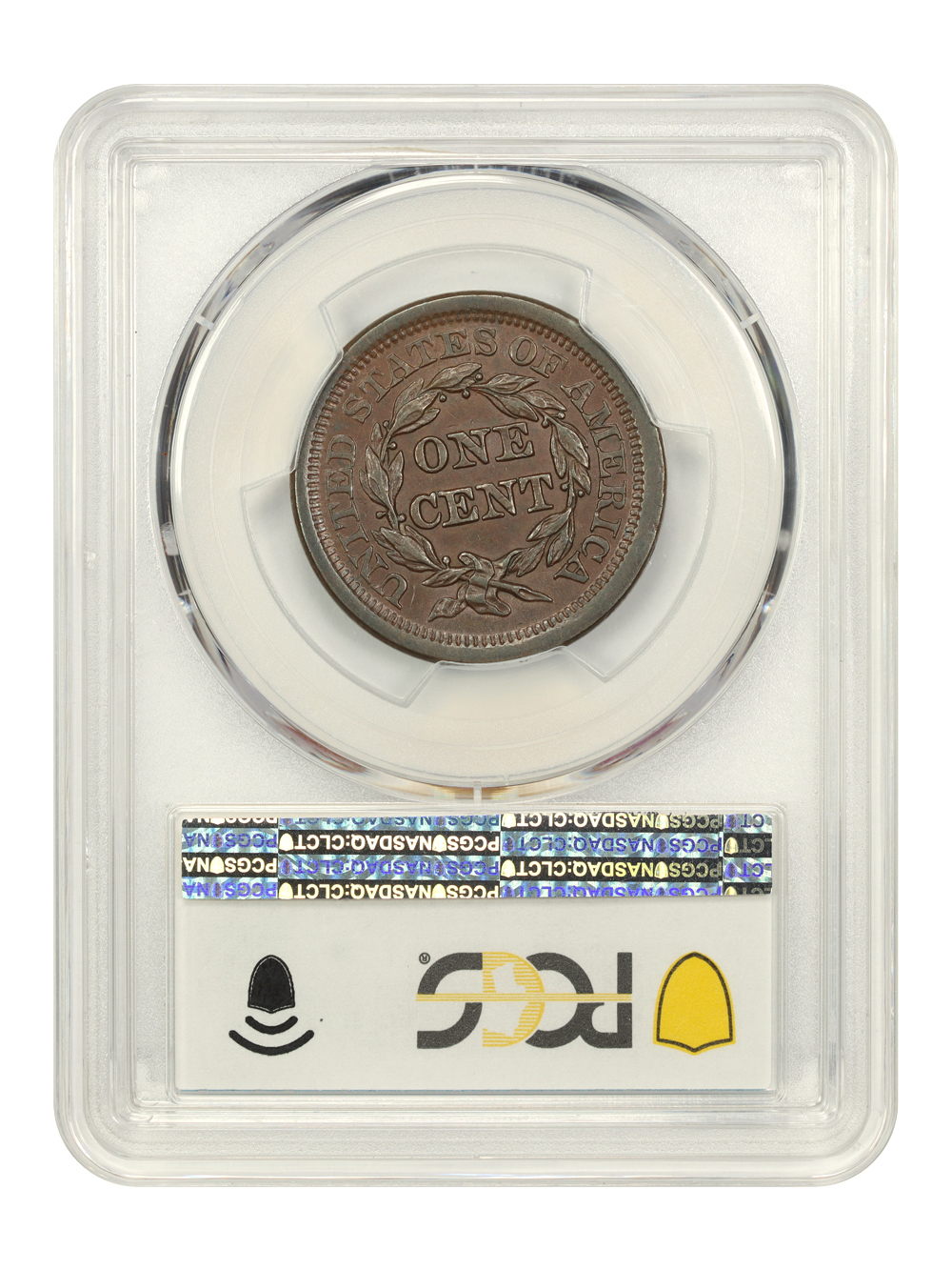 image for: 1843 1c PCGS AU55 (Petite Head  Large Letters  N-4)