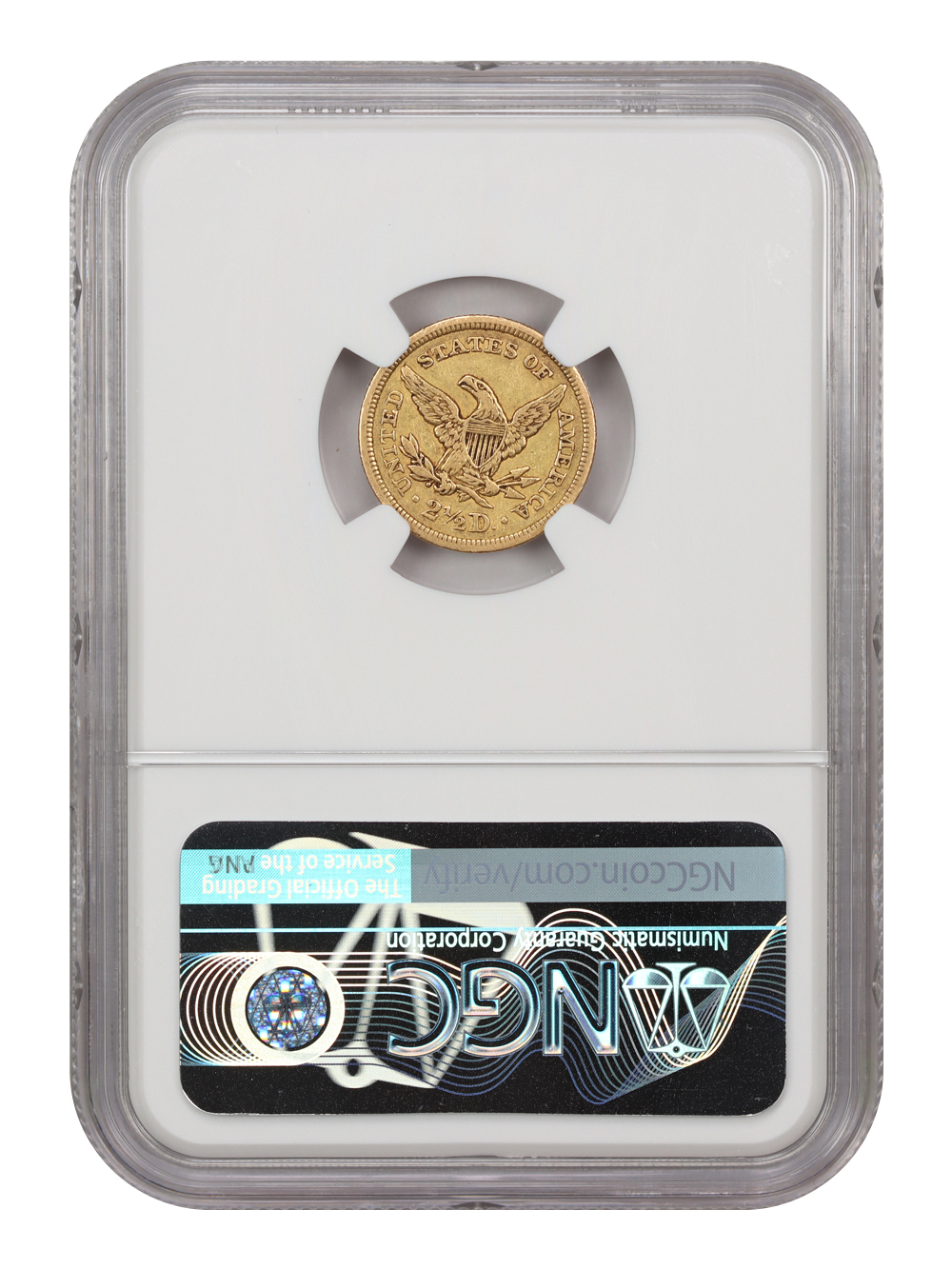 image for: 1842 $2 1/2 NGC AU53