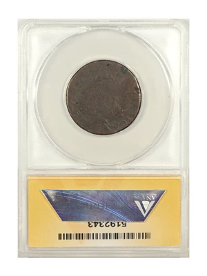 image for: 1793 Wreath 1c ANACS AG-03 Details (S-5 Countermarked)