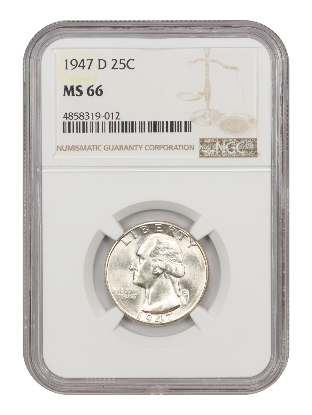 1947-D 25c MS66 thumbnail 5