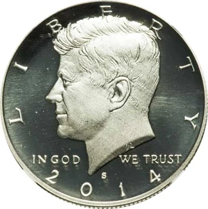 image for: 2014-S Silver, Enhanced Unc 50c MS DMPL 50th Anniversary (535117)