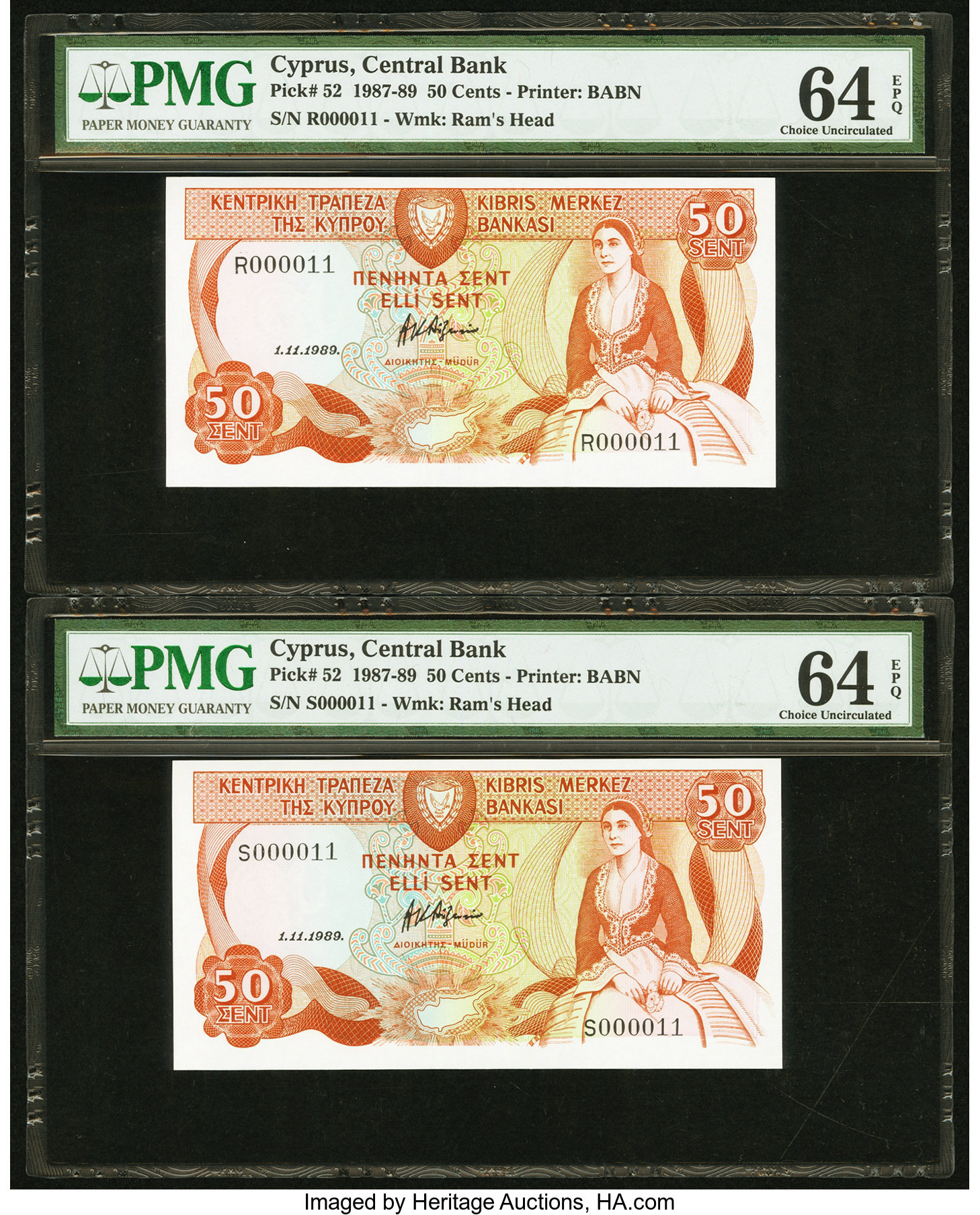 image for: Cyprus  50 cents (B311c)