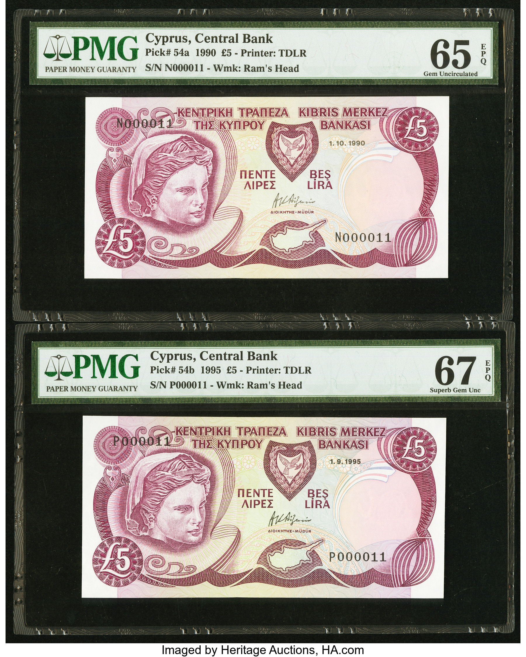 image for: Cyprus  5 pounds (B314b)
