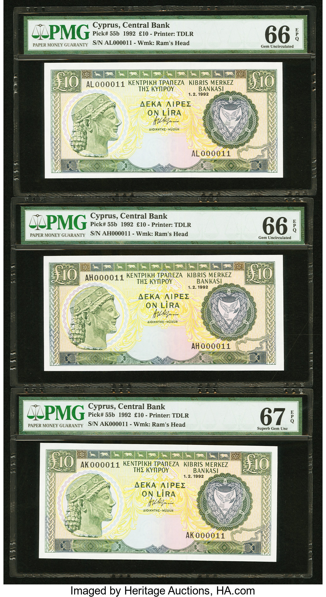 image for: Cyprus  10 pounds (B315f)