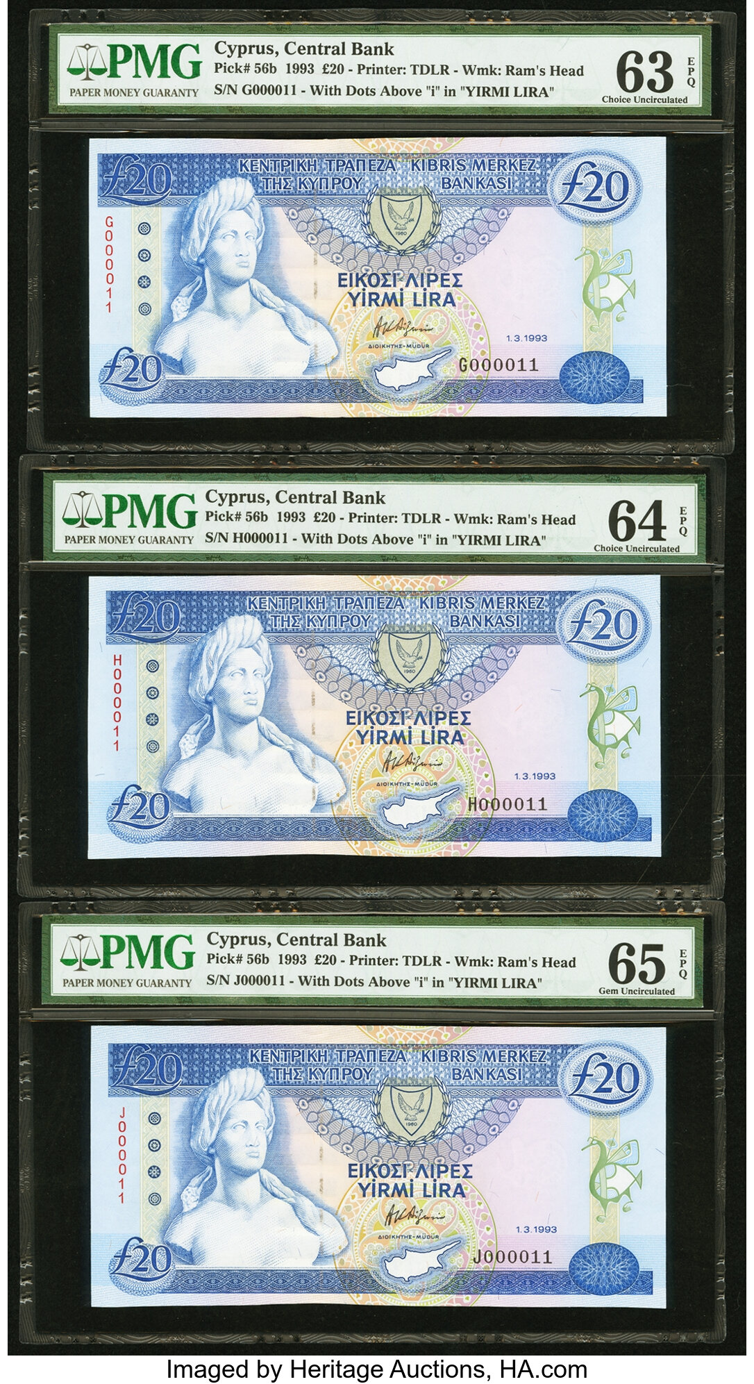 image for: Cyprus  20 pounds (B316a)