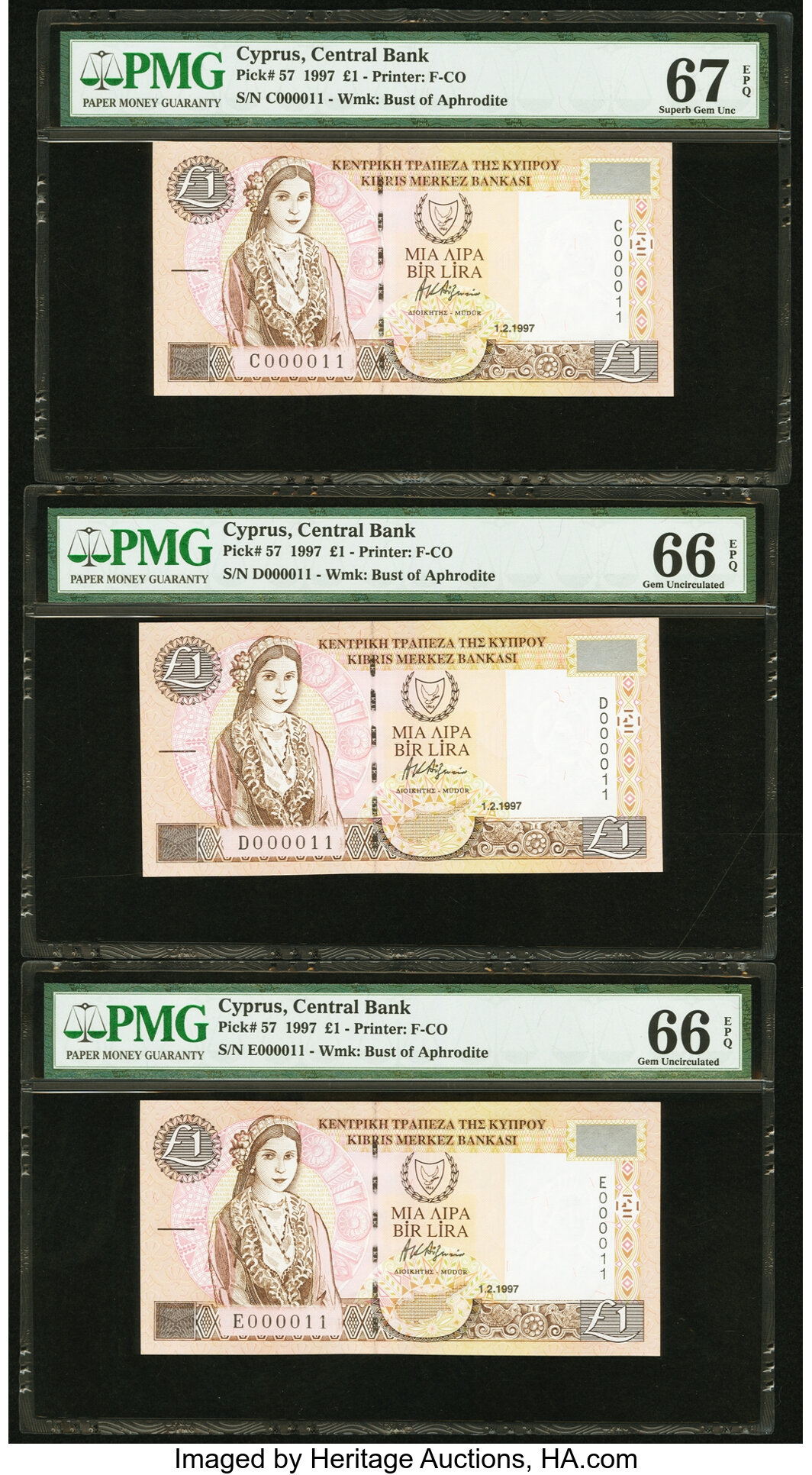 image for: Cyprus  1 pound (B317a)