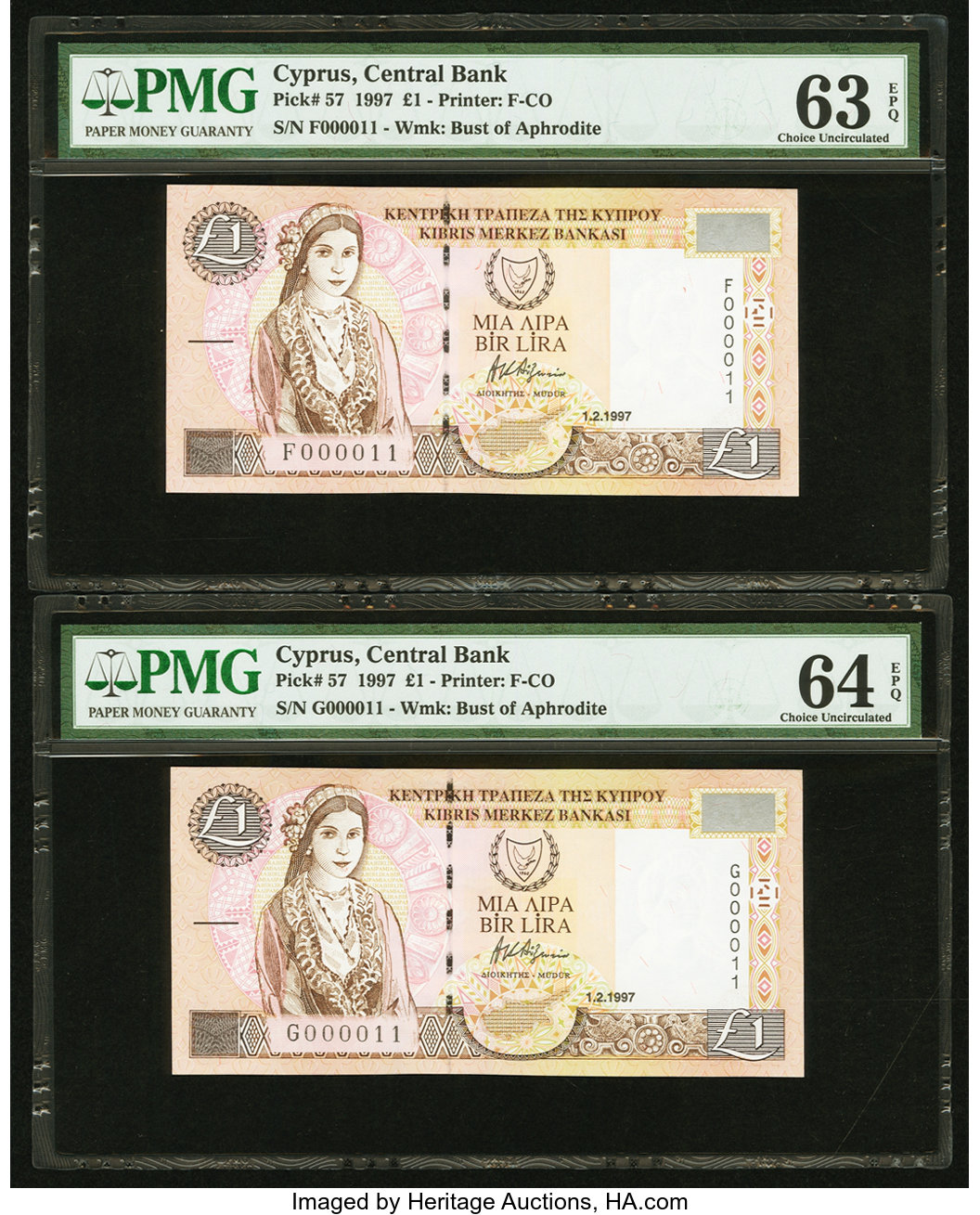 image for: Cyprus  1 pound (B317a)