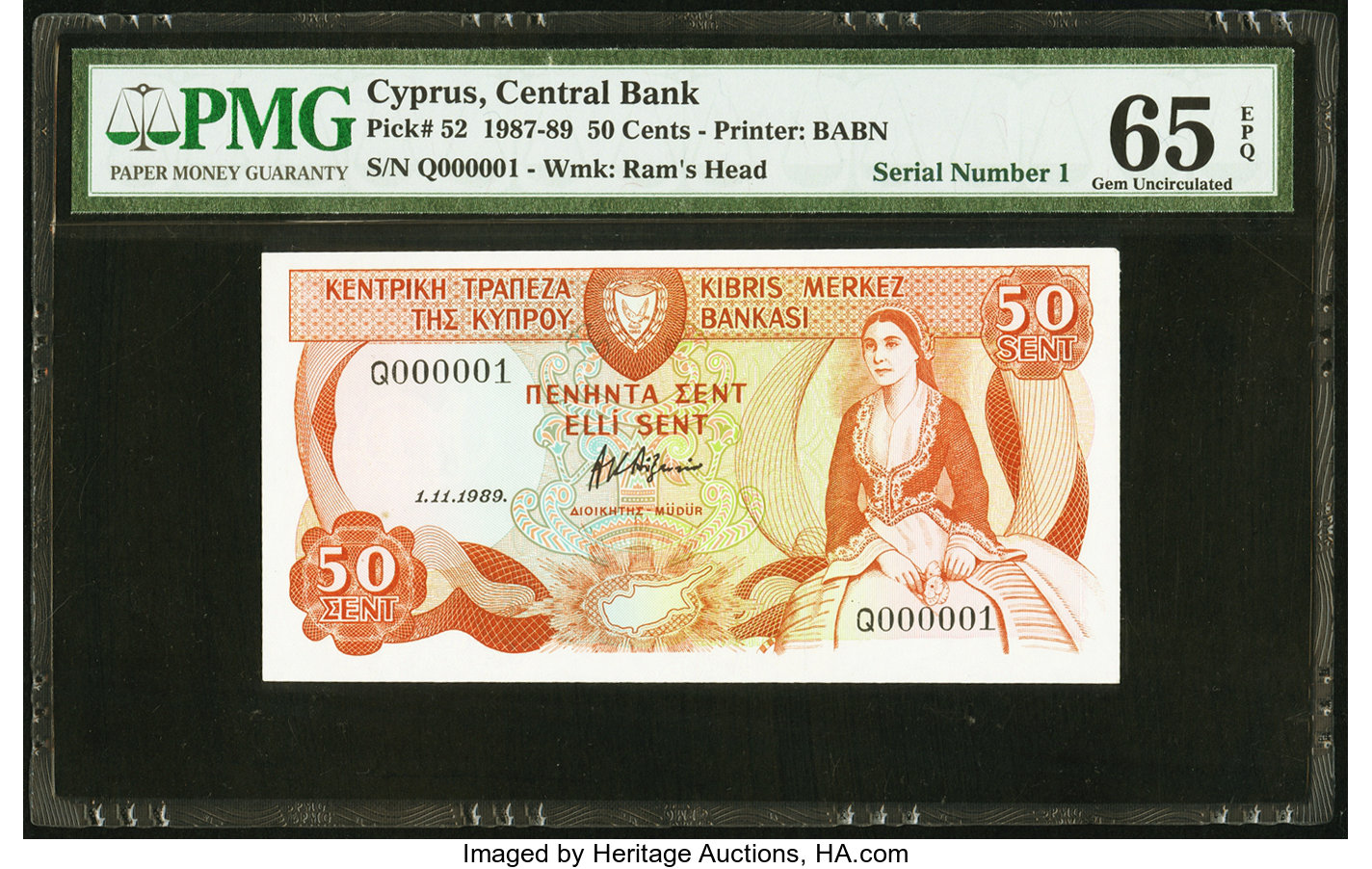 image for: Cyprus  50 cents (B311c)