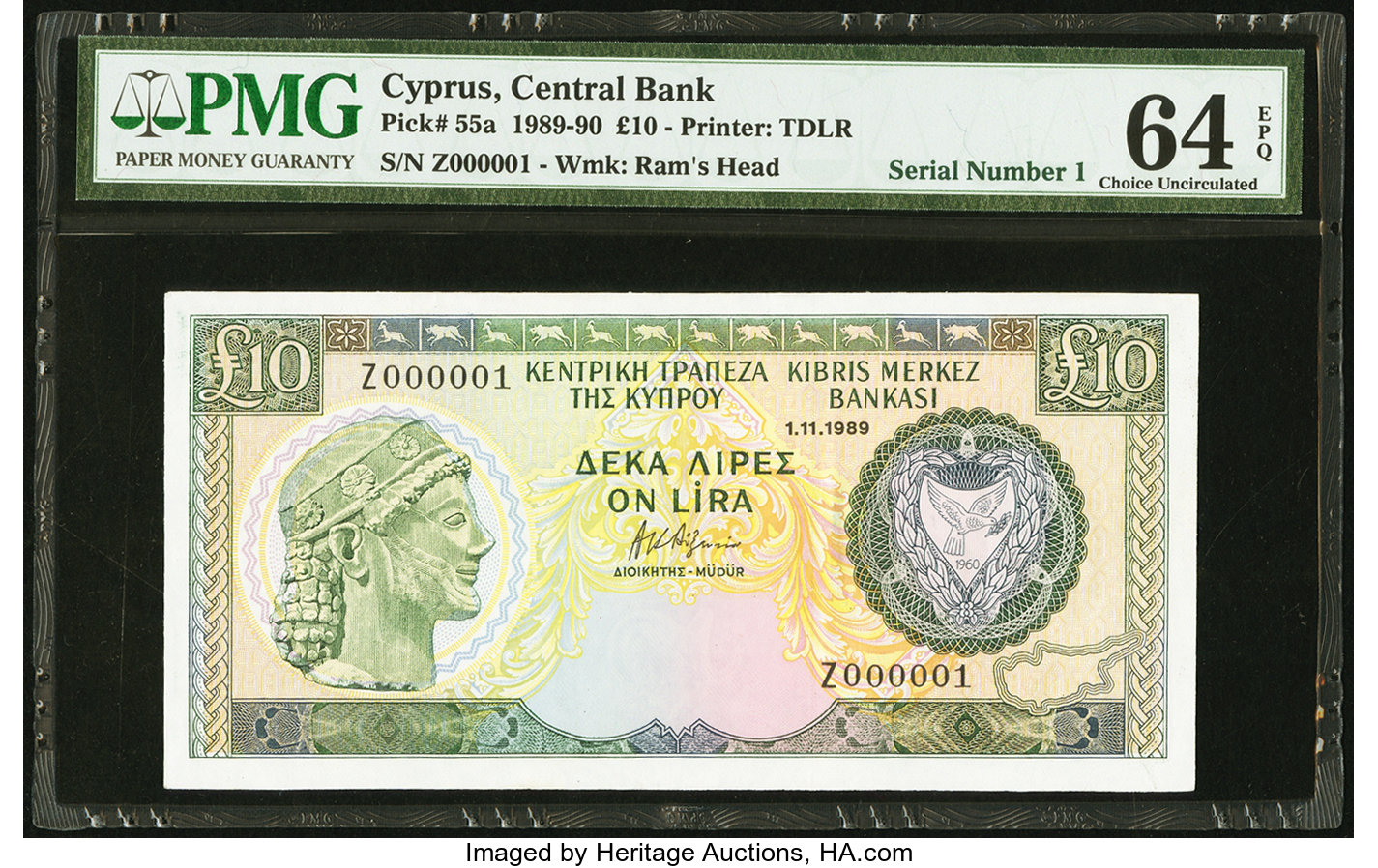image for: Cyprus  10 pounds (B315f)