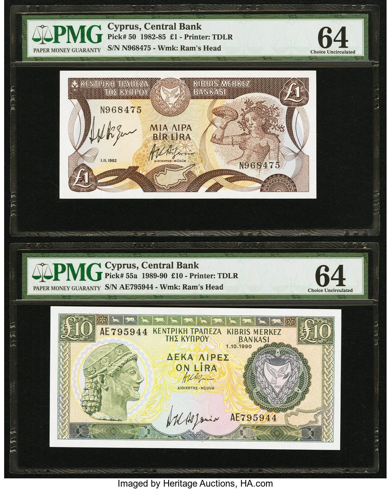 image for: Cyprus  10 pounds (B315g)
