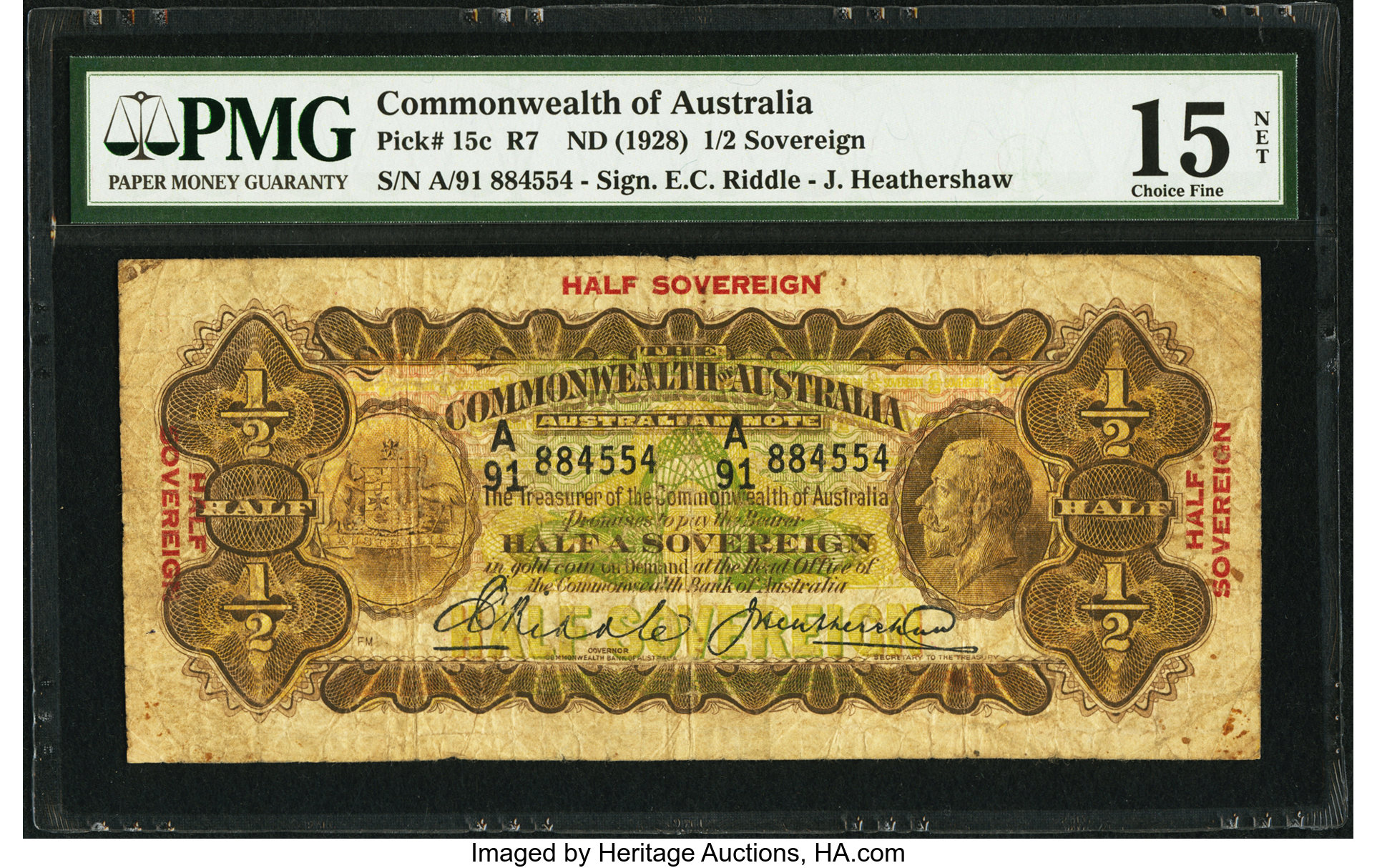 image for: Australia  1/2 sovereign(B120a)