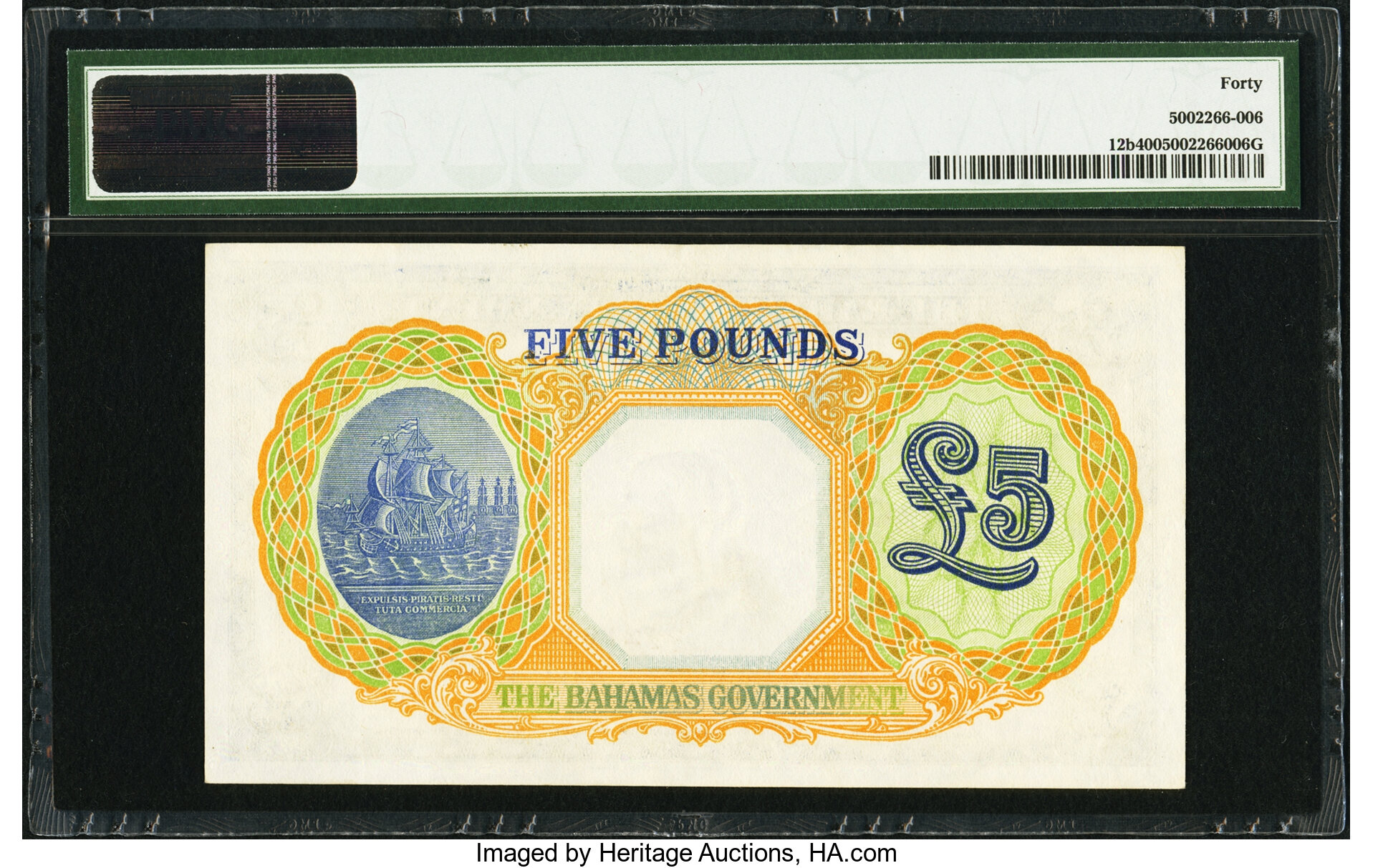 image for: Bahamas  5 pounds(B111c)
