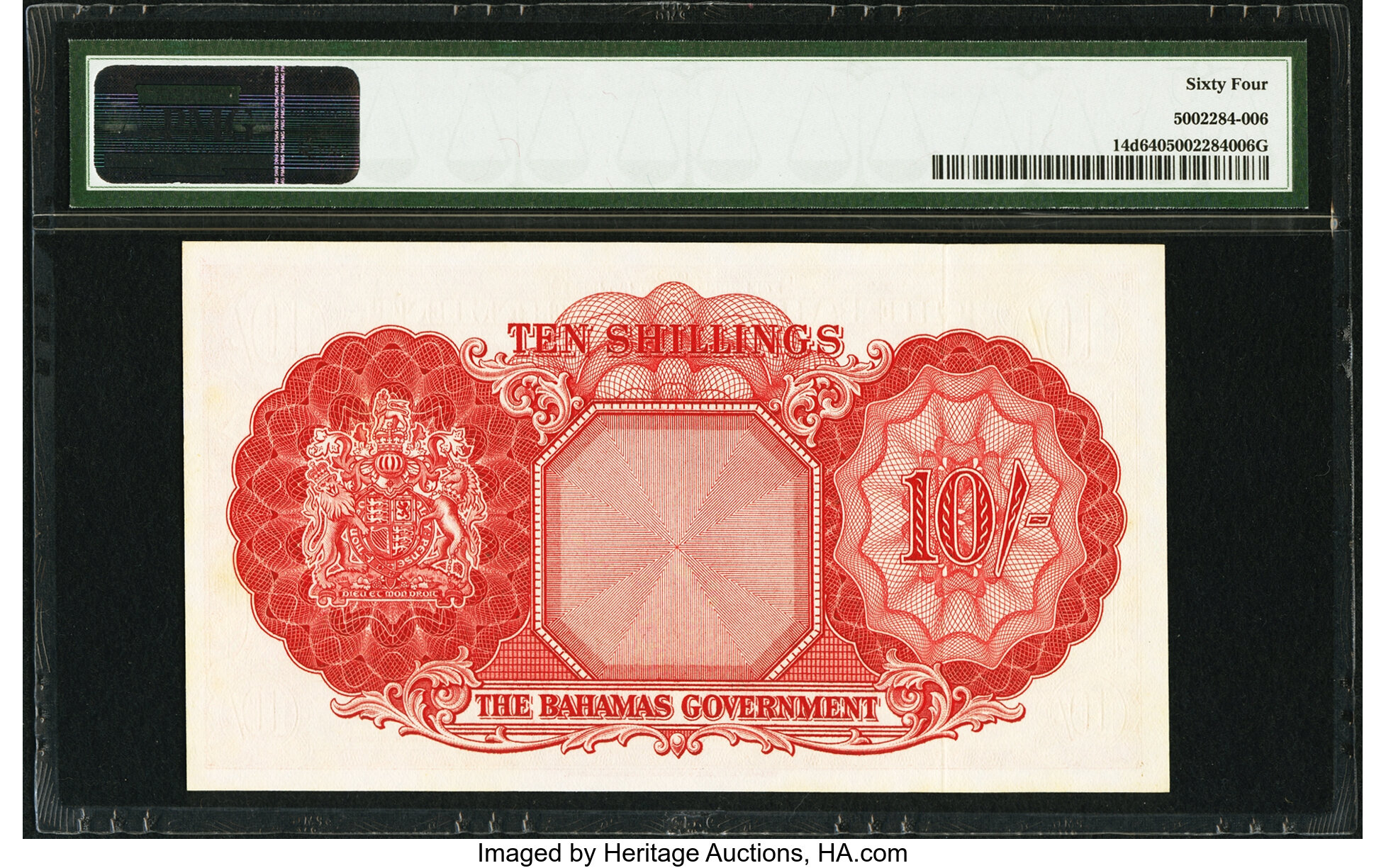image for: Bahamas  10 shillings(B113b)