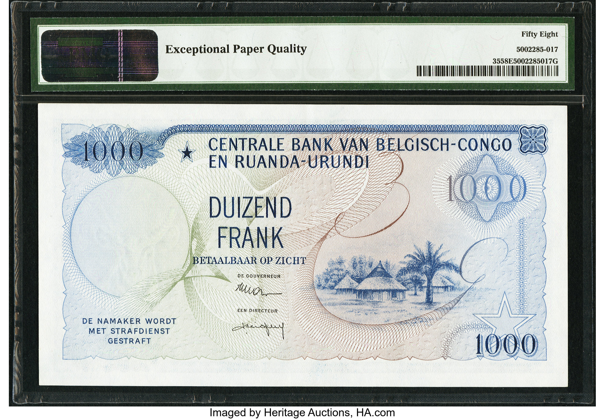 image for: Belgian Congo  1,000 francs(B315as2)