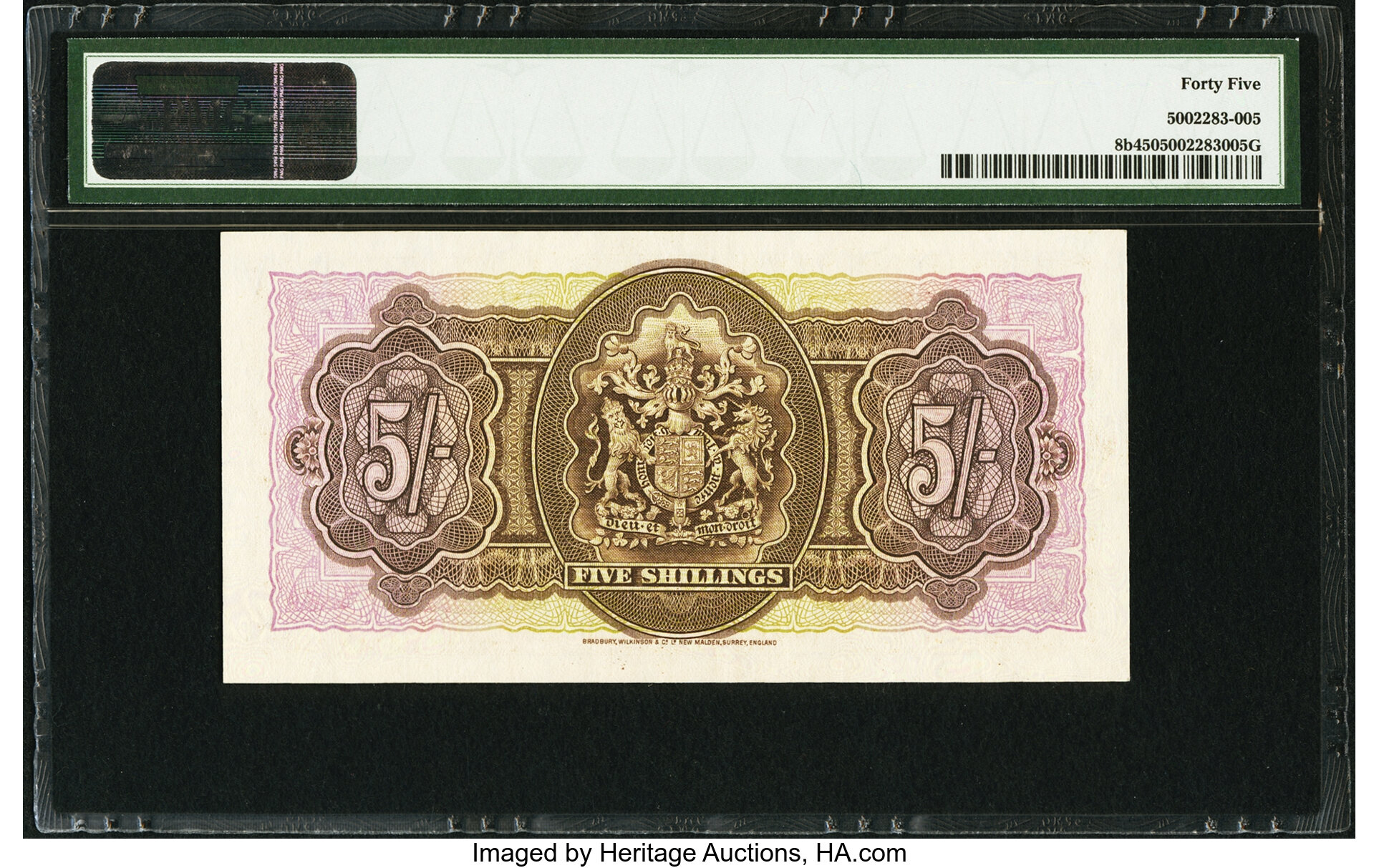 image for: Bermuda  5 shillings(B108as)