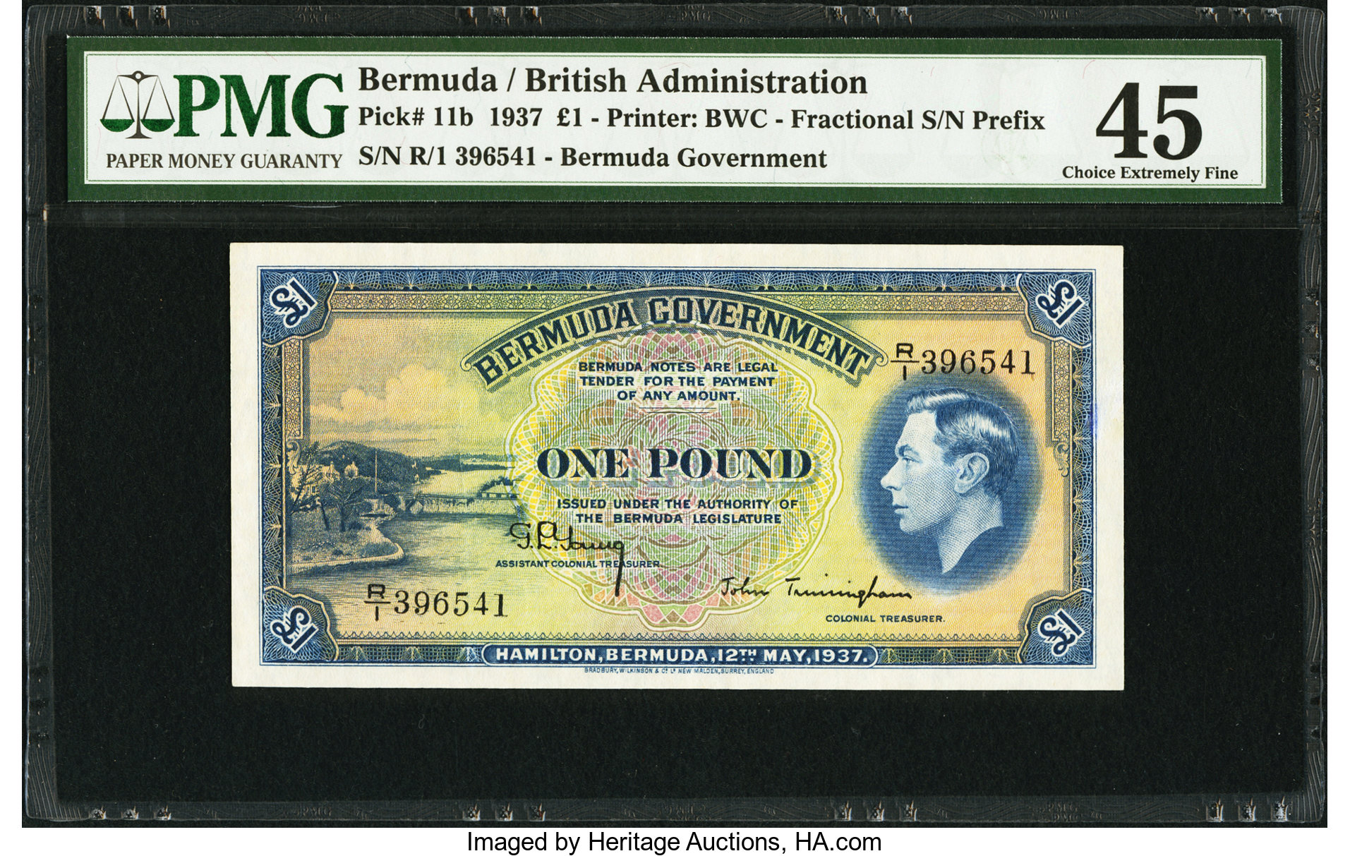 image for: Bermuda  1 pound(B111b)