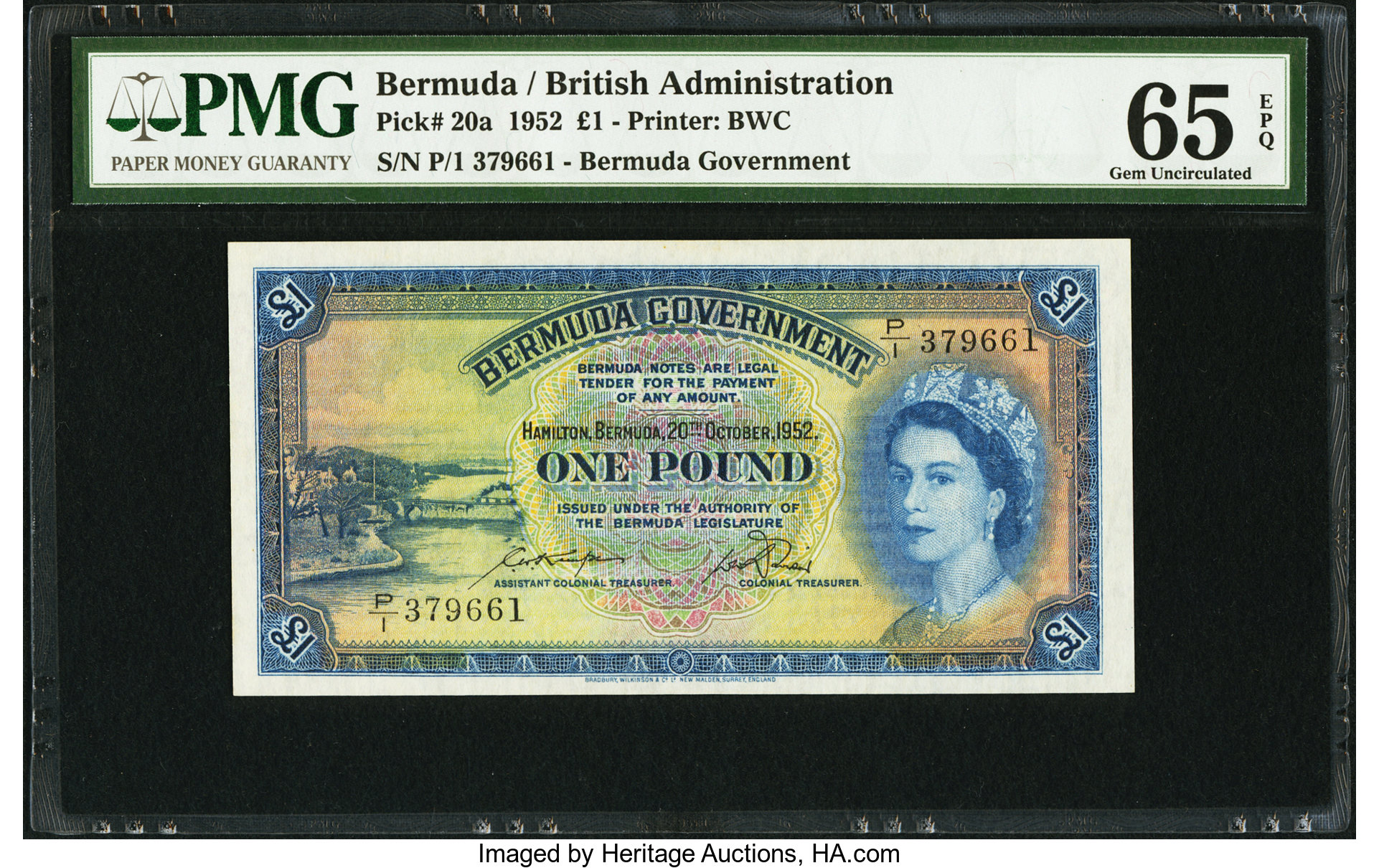 image for: Bermuda  1 pound (B121ds1)