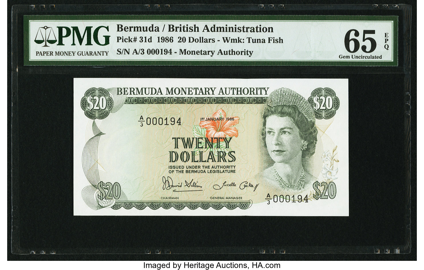 image for: Bermuda  20 dollars (B204bs2)