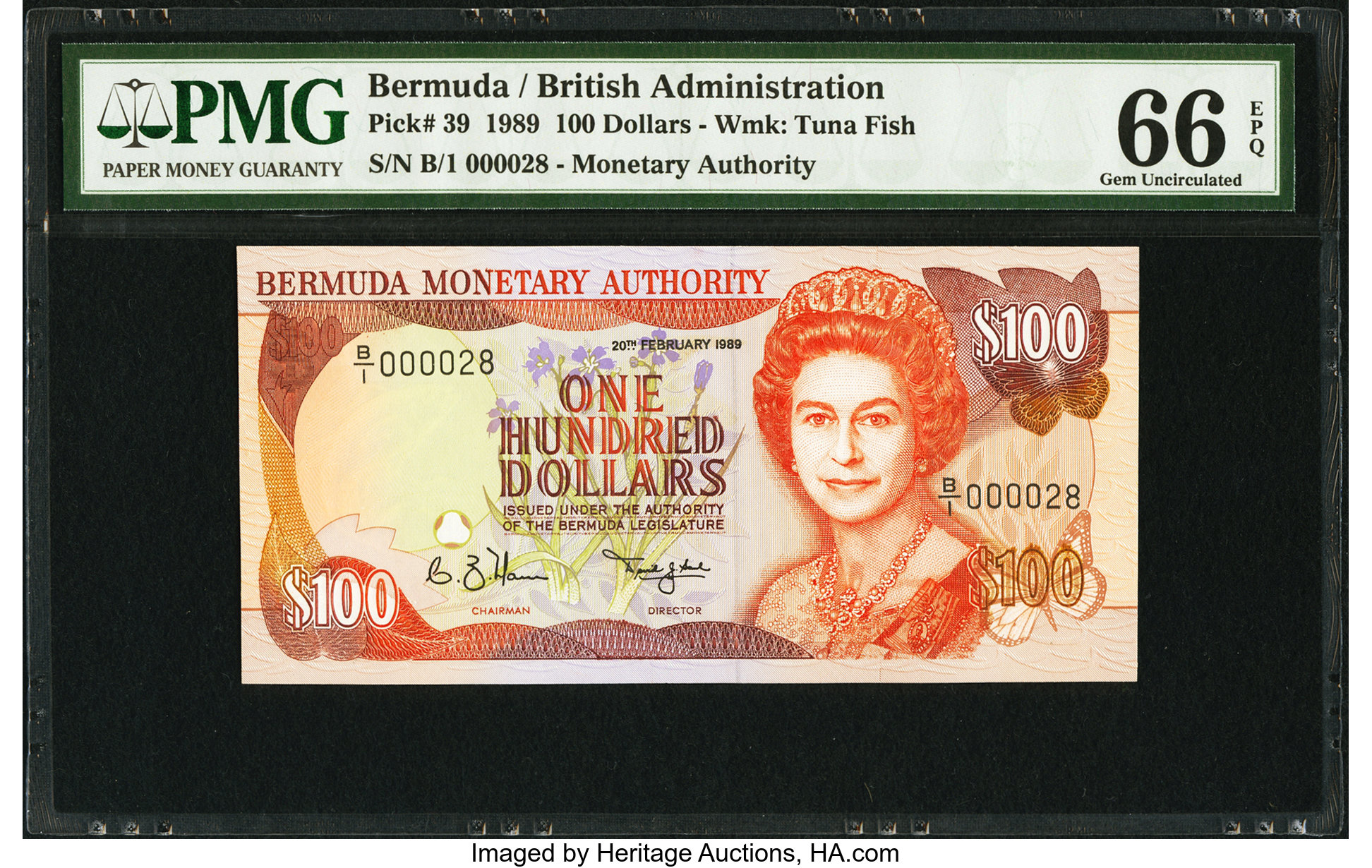 image for: Bermuda  100 dollars (B213as)