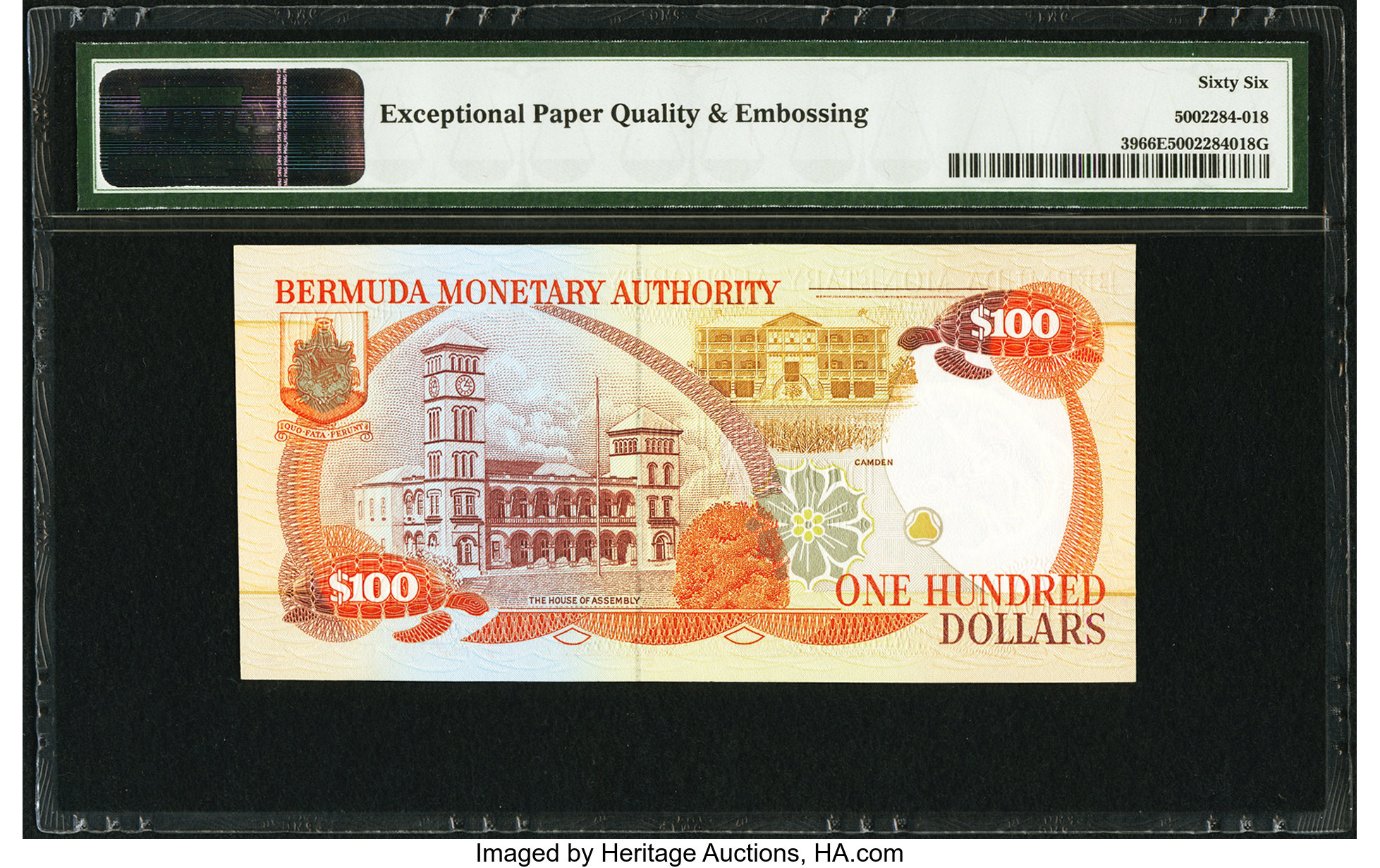image for: Bermuda  100 dollars (B213az)