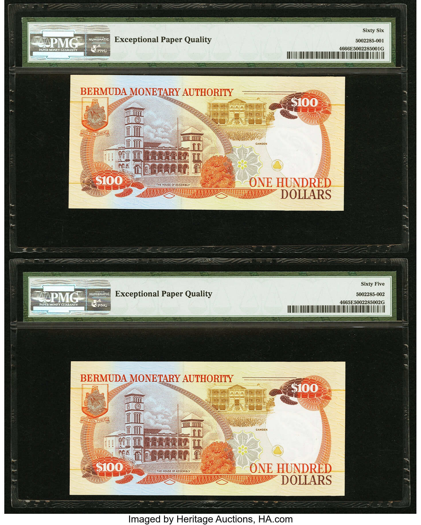 image for: Bermuda  100 dollars (B220a)